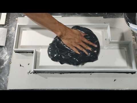How to make Wallpanel bricks mold using Silicone caulk