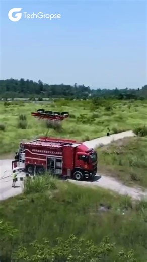 AI-Powered Fire Truck with Built-In Drone | China's Revolutionary Firefighting Innovation