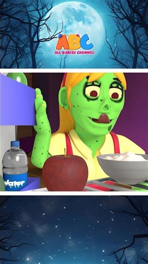Midnight Snack Party with Zombies!🍩🧟 #shorts #halloween #kidssongs