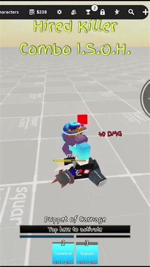 Hired killer all weapon combo #jjs #roblox #jujutsushenanigans #jjscombo