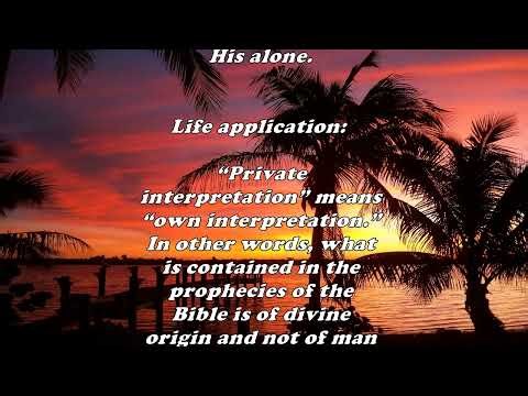 Daily Bible Verse Commentary - 2 Peter 1:20