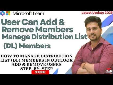 How to Manage Distribution List (DL) Members in Outlook | Add & Remove Users Step-by-Step
