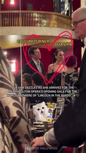 Dua Lipa & Callum Turner Dazzle at Metropolitan Opera Opening Gala ✨🖤#DuaLipa #CallumTurner