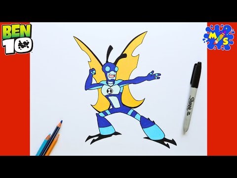 How to Draw STINKFLY Ben 10 Reboot | Easy Step-by-Step Drawing Tutorial 🎨