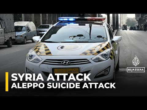 Suicide bomber kills at least one police officer in Syria’s Aleppo