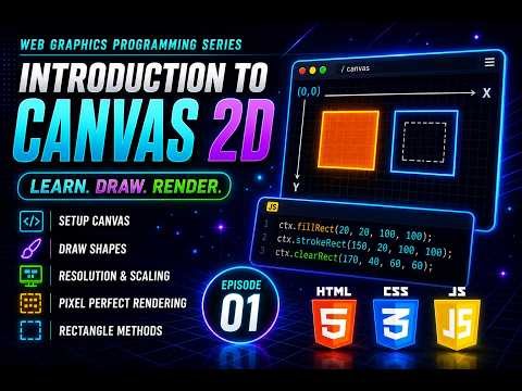 Introduction to Canvas 2D API | Web Graphics Programming Episode 01