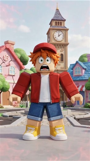 Milo Pressed the FORBIDDEN Red Button 🔴😱 The Whole Town DISAPPEARED! #Roblox #Milo #Shorts #Halo