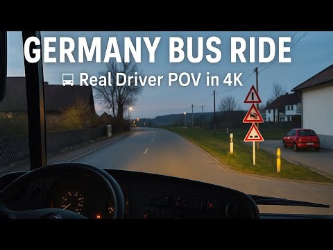 BUS DRIVER POV 🚍 | Evening Ride from City Bus Station to Countryside | Mercedes-Benz Citaro 4K