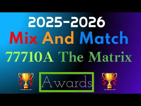 VEX IQ Team 77710A 2025-2026 Mix & Match Season Awards