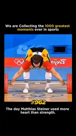 Top 1000 Sports on Instagram: "Matthias Steiner delivered one of the most emotional moments in Olympic history during the men’s weightlifting super-heavyweight competition at the 2008 Beijing Games. Competing under immense personal circumstances, Steiner had lost his wife in a car accident earlier that year and entered the Olympics carrying that emotional weight. During the clean and jerk, he successfully lifted 258 kilograms on his final attempt, a lift that secured him the gold medal against s