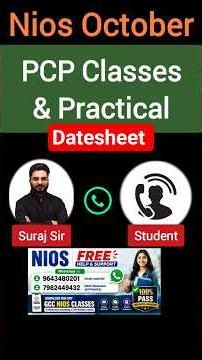 NIOS PCP Classes October 2026: Sab Kuch Ek Hi Video Mein! 🔥