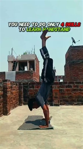 4 Drills to Learn Handstand for Beginners 🚀.#calisthenics #shorts @felxi_sahil.65