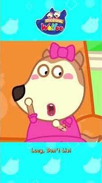 Lucy, Don't Lie ❌ - Kids Learn Good Habits #shorts #Wolfoo #lucy