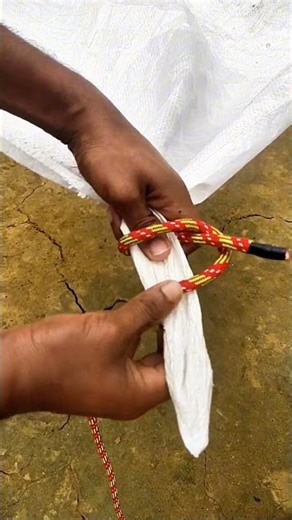 Wow! Perfect Tarp Corner Knot in Seconds | #shorts #knot
