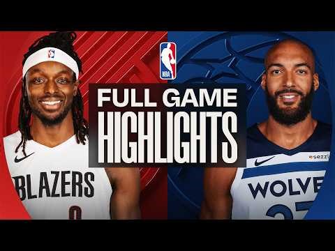 TRAIL BLAZERS at TIMBERWOLVES | FULL GAME HIGHLIGHTS | March 20, 2026