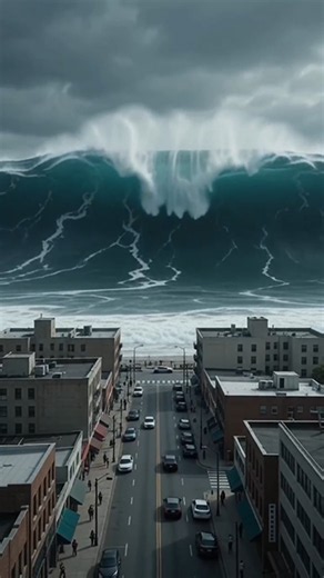 Massive Tsunami Destroys an Entire City#Tsunami #NaturalDisaster #AIvideo#Shorts #USA#viral #shorts
