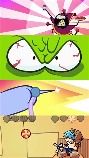 Friday Night Funkin' Uh -( Om Nom vs Bf - FNF Cut The Rope Mod #omnom #fnf #rope