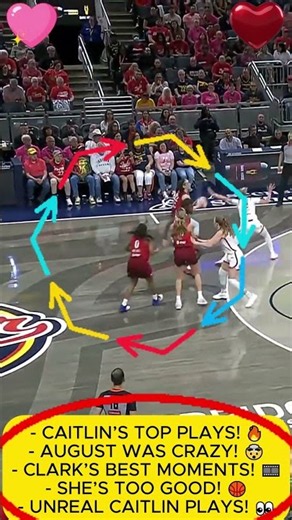 Caitlin Clark’s TOP PLAYS From August! 🎞️🔥 #CaitlinClark #WNBA #shorts