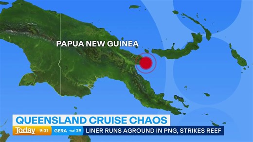 A Christmas cruise has turned into a disaster after a Queensland ship ran aground near Papua New Guinea. #9News MORE: https://nine.social/143S | 9 News Queensland
