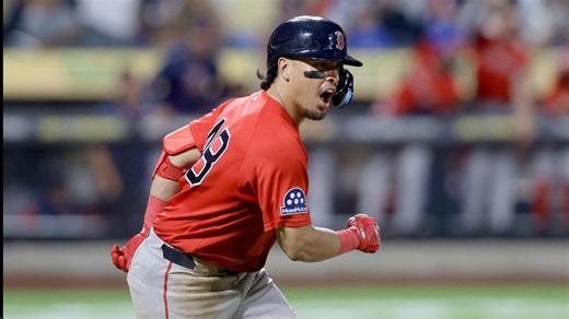 Masataka Yoshida rips a double to get the Red Sox on the board