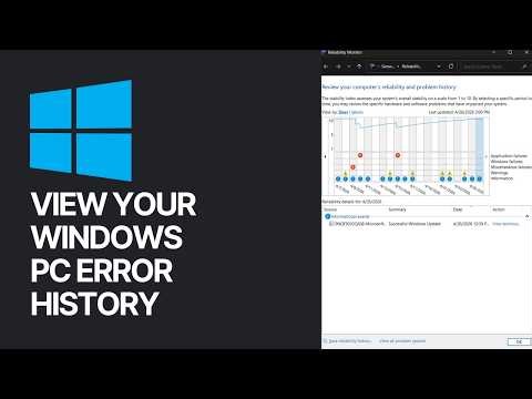 View Your Windows PC Error History: Usage Logs