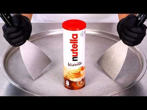 Nutella Biscuits - Ice Cream Rolls | Satisfying Visual ASMR