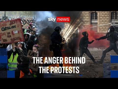Sky News on the ground as anger over living costs erupts in Paris