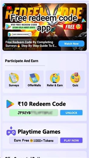 100% Free (Redeem Codes) free redeem code app google play redeem code | how to get free redeem code