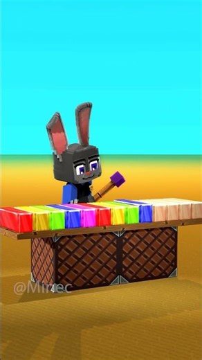 Nick, Judy, JJ, Mikey, JJ Sister Play Music Cocomelon intro #minecraft #shorts #zootopia2