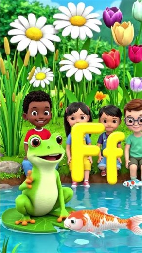 Fun with letter F: for Kids!🐬🐸🌼