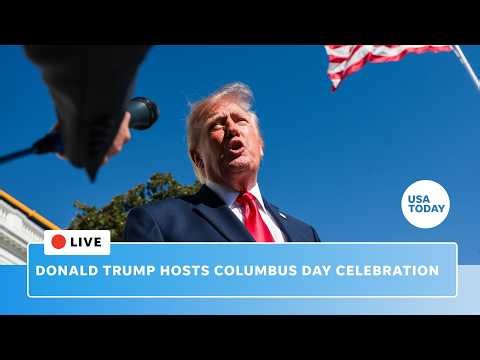 Live: Trump hosts Columbus Day event at White House after 2026 Nobel Peace Prize announced