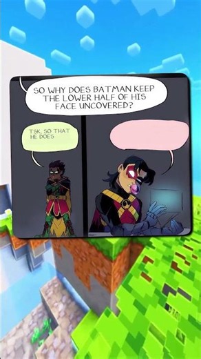 WHY BATMAN COVERS HIS FACE...