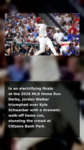 In an electrifying finale at the 2026 MLB Home Run Derby, Jordan Walker triumphed over Kyle Schwa...