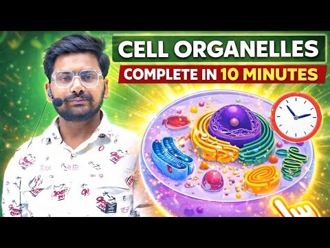 Cell Organelles Complete in 10 Minutes | Full Chapter Crash Course ⚡