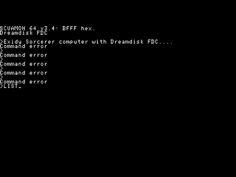 Exidy Sorcerer with Dreamdisk fdc (1979) Boot Screen