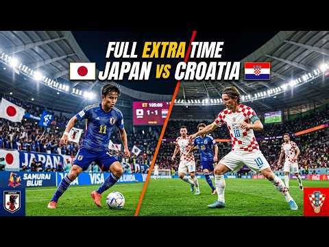 🔴 FULL EXTRA TIME | Japan vs Croatia | A Grueling 120-Minute Battle of Wills