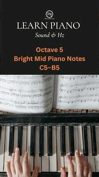 Octave 5 Piano Notes | C5–B5 | 523.25–987.77 Hz | Ear Training