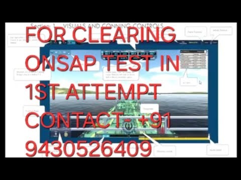 ARI ONSAP ASSESSMENT/ ONSAP TEST/ PRACTICAL SIMULATOR BRIDGE TEST