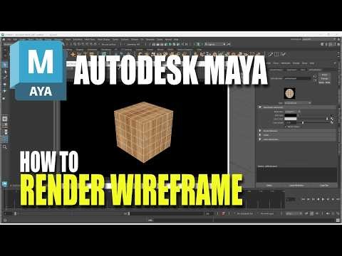 Autodesk Maya How To Render Wireframe