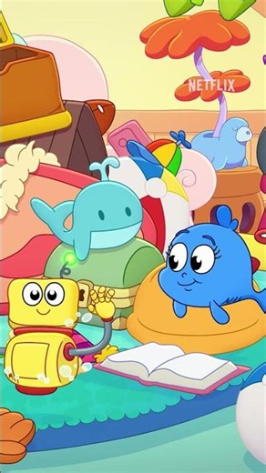 Red made a new friend! 🤖🧹 Dr. Seuss's Red Fish, Blue Fish
