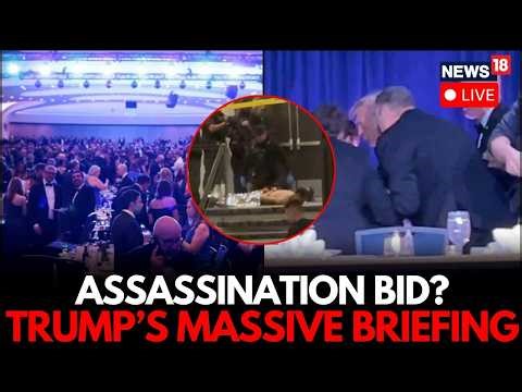 LIVE: Donald Trump Briefs Media After Being Evacuated From Correspondents Dinner At White House