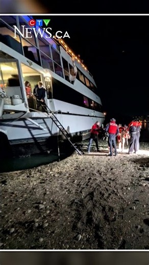 Dozens rescued after Metro Vancouver cruise runs aground