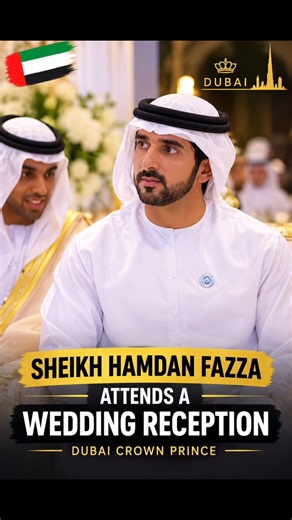 🇦🇪✨ Sheikh Hamdan Fazza Attends a Royal Wedding Reception | Dubai Crown Prince’s Elegant Appearance