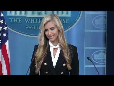 Katie Zacharia debuts in very short White House press briefing