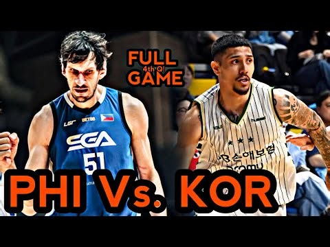 SGA PILIPINAS Vs. KOREA (DB PROMY WONJU) FULL GAME | 4TH QUARTER.