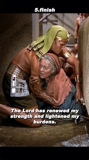 The Prince Cut Her Free | The Ten Commandments 1956 – Moses Saves an Old Woman 👑✂️🪨😢