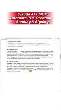 Claude AI + MCP: Automate PDF Creation, Sending & Signing