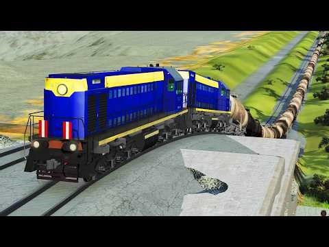 Brutal Railroad Accidents Derailments ✅ BEAMNG.Drive LIVE STREAM