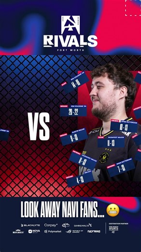 NAVI's last win vs Vitality was all the way back in 2024 at IEM Cologne 😬