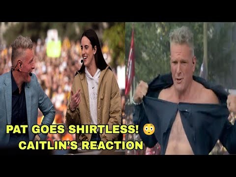 Pat McAfee Goes Shirtless in Front of Caitlin Clark — Then Apologizes!
